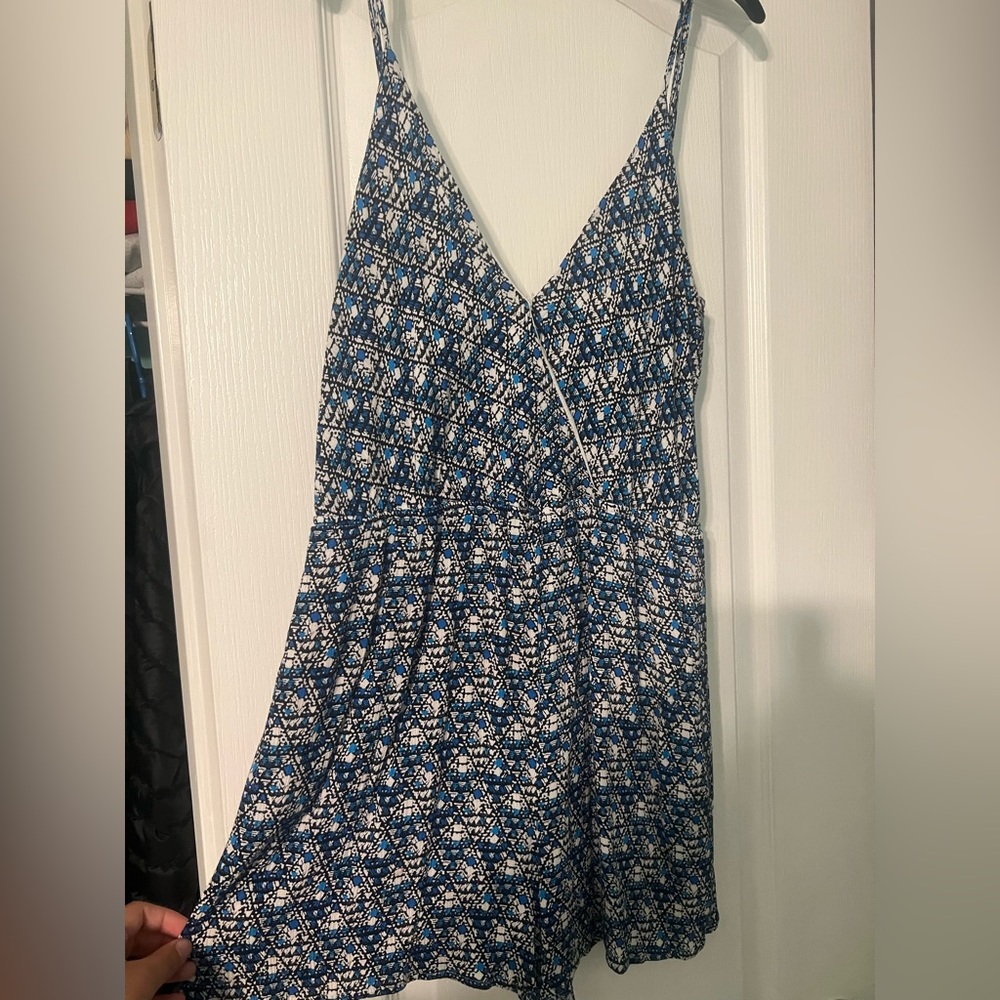 Blue Rain Romper